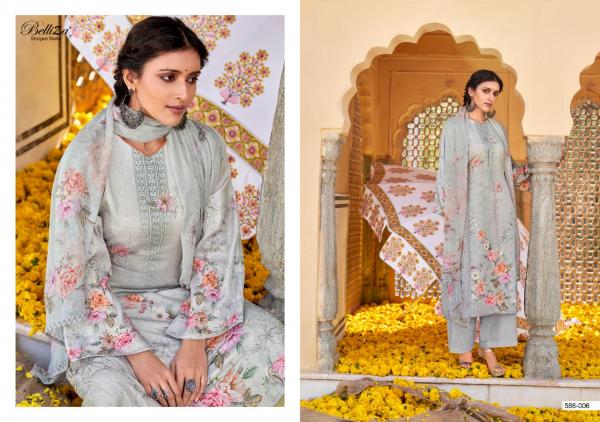 Belliza Harnaaz Designer Cotton Digital Printed Dress Materials